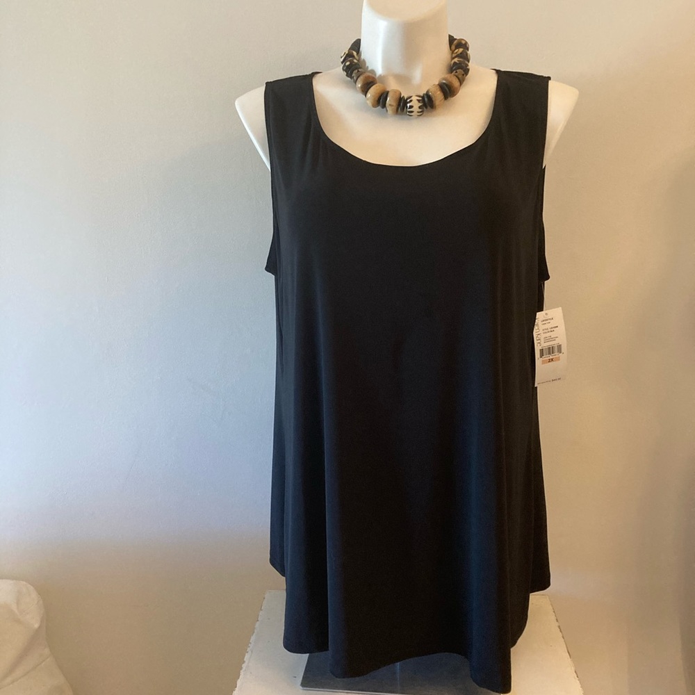 NWT KAREN KANE BLACK TANK TOP 2X